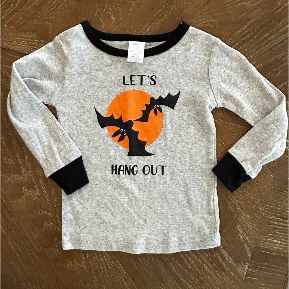 NWOT-Modern Kids "Lets Hang Out" Bat Long Sleeve Shirt-Size 3T